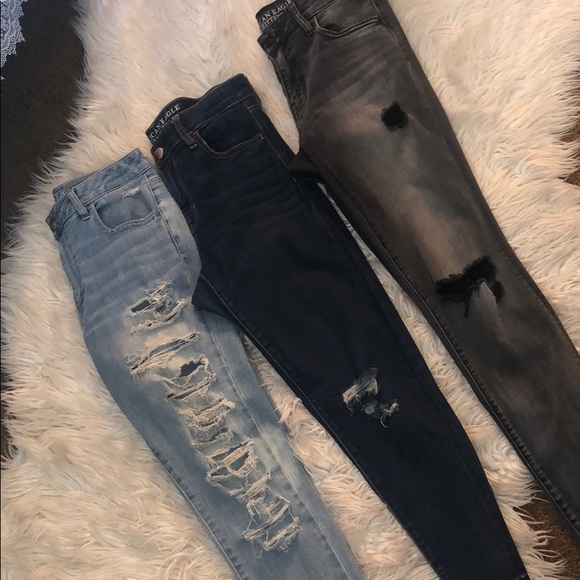 American Eagle Outfitters Denim - 3 AMERICAN EAGLE JEANS